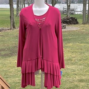 Etoile 2-piece boho flirty top M-L